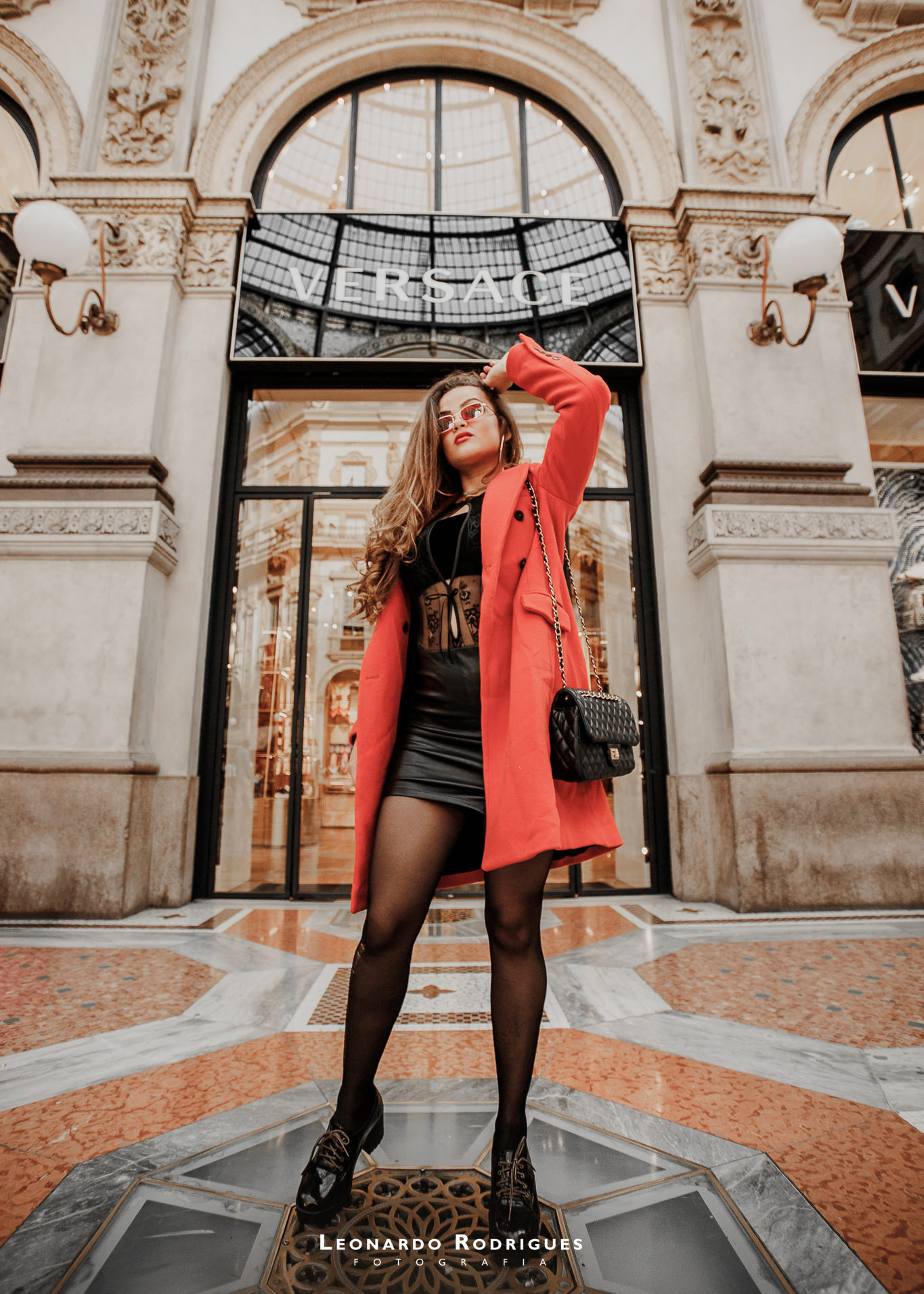ensaio fotográfico fashion galeria de milão