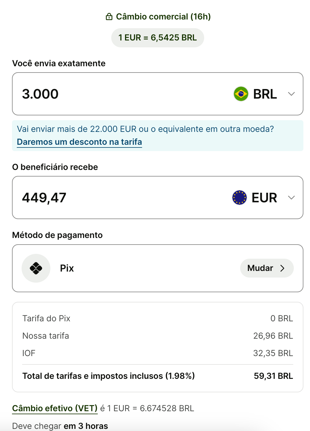conversao reais para euro wise na italia europa
