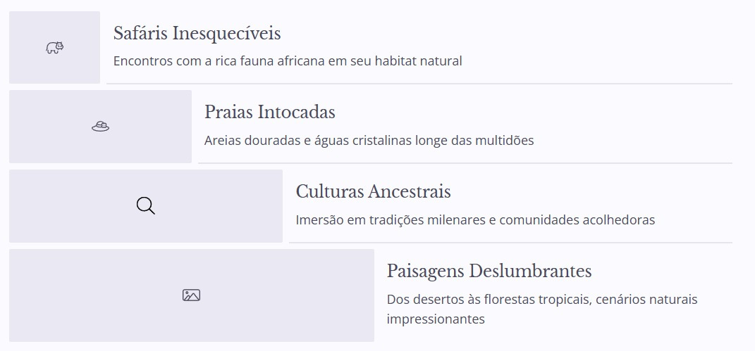 Infográfico cruzeiros para Africa