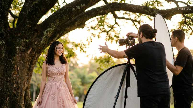 Fotografia e vídeo - Ensaio de 15 anos