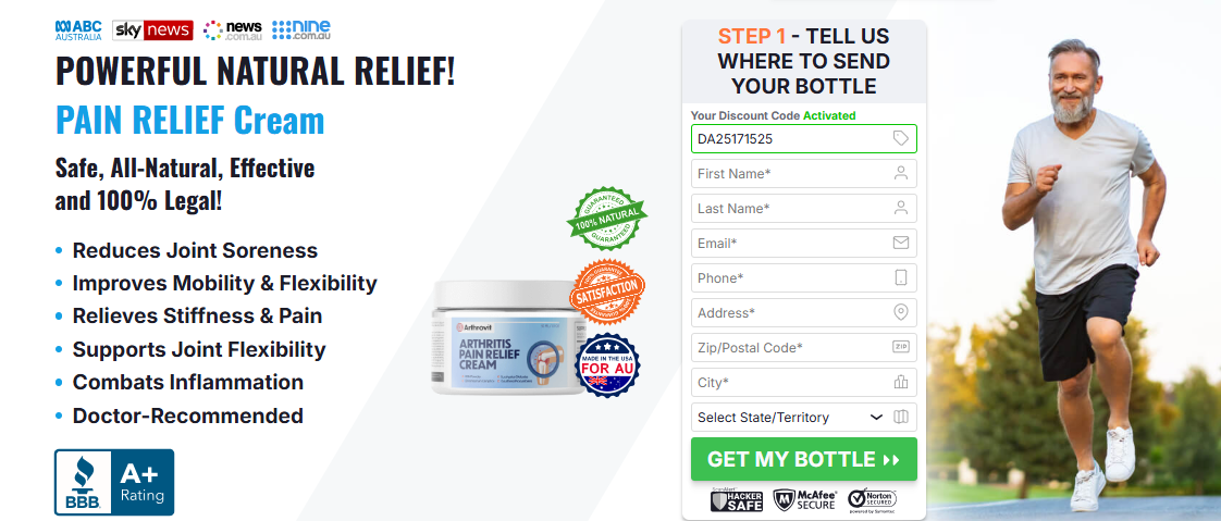 Arthrovit Arthritis Pain Relief Cream New Zealand