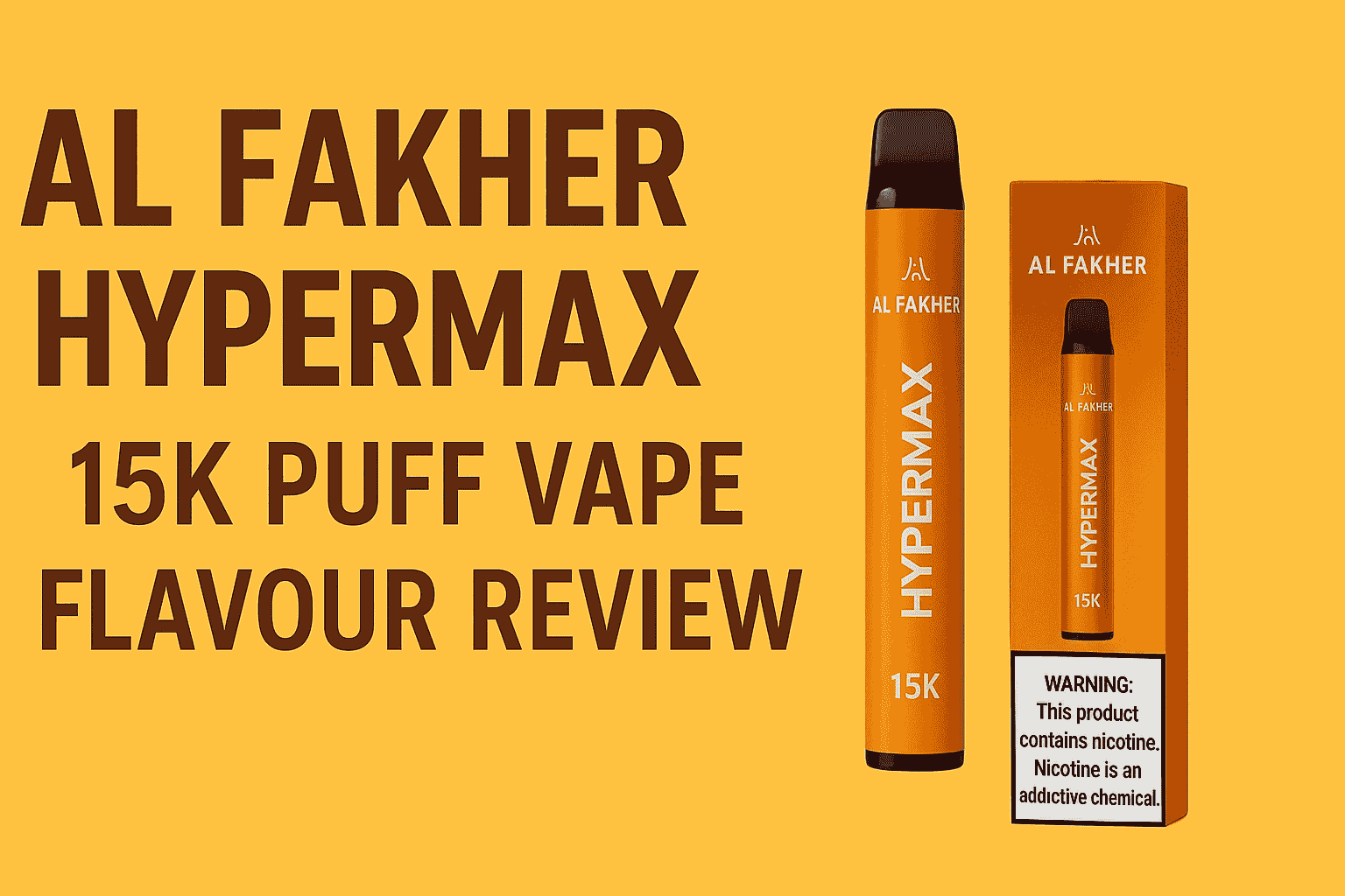 Al Fakher HyperMax 15K Puff Vape Flavour Review Al Fakher HyperMax 15K Puff Vape Flavour Review