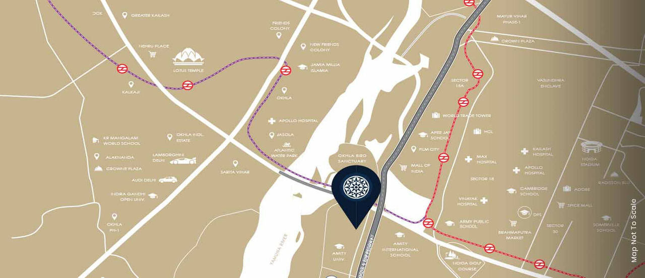 M3M The Cullinan Location