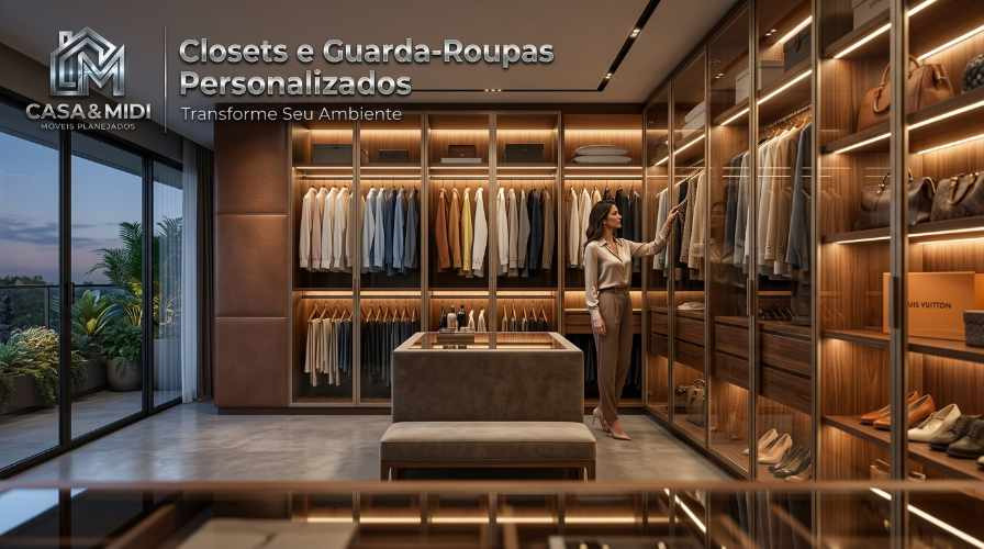 Armários e Closets personalizados em São Paulo