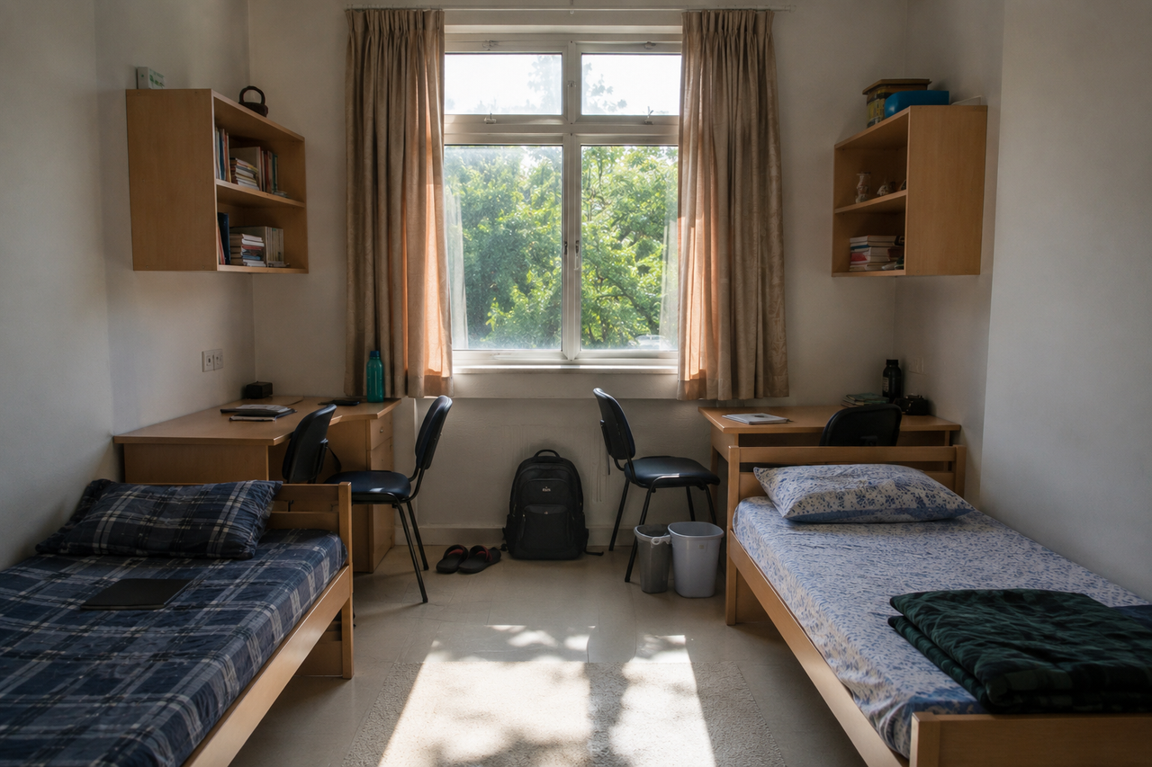 International student hostel room representing Osh State University accommodation