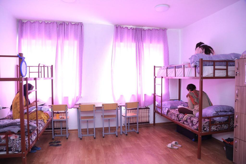 Student hostel room at Osh State University Kyrgyzstan
