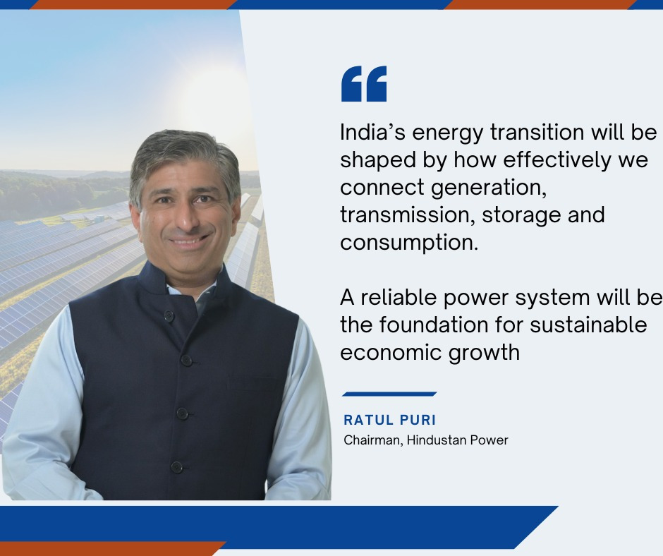 Ratul Puri Chairman of Hindustan Power on Indian Energy Transition